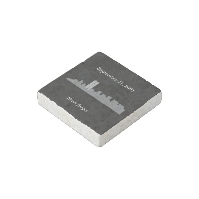 9/11 Vector Memorial Stone Magnet (Angled)