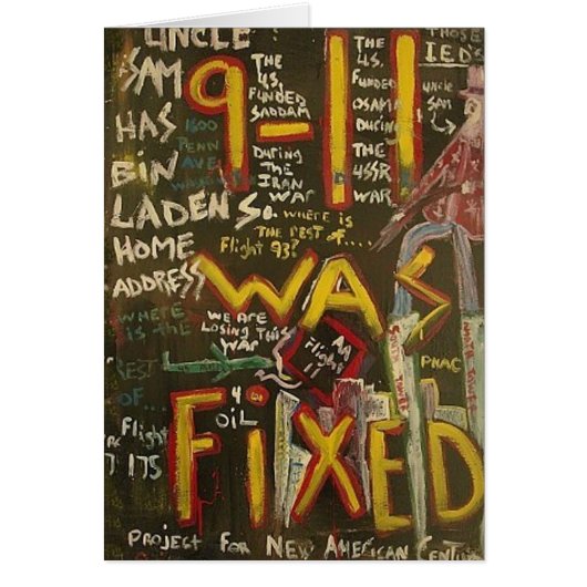 9-11 Was Fixed Black Cards (Front)