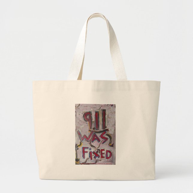 9-11 was fixed large tote bag (Front)