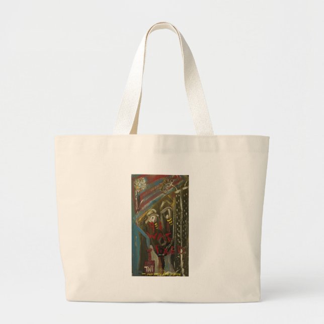 9-11 was fixed mini large tote bag (Front)