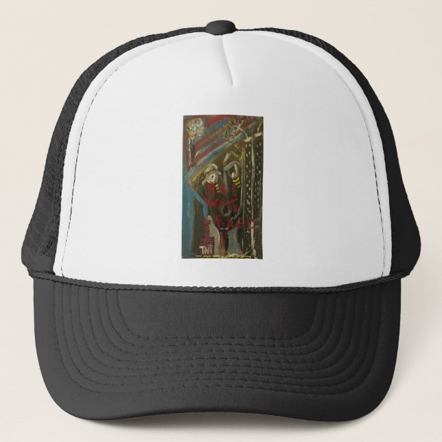 9-11 was fixed mini trucker hat (Front)