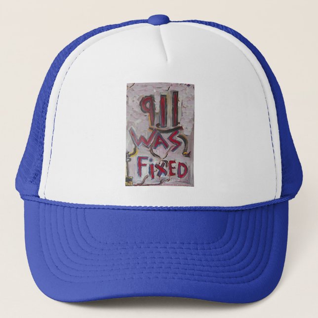 9-11 what fixed trucker hat (Front)