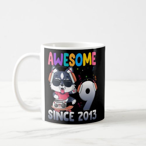 9 9Th Husky Music Awesome Since 2013 Coffee Mug