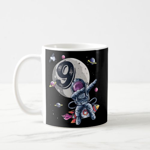 9 Astronaut Space 9Th B_Day Coffee Mug