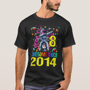 9 Awesome Since 2013 Astronaut 9th Birthday Space T-Shirt