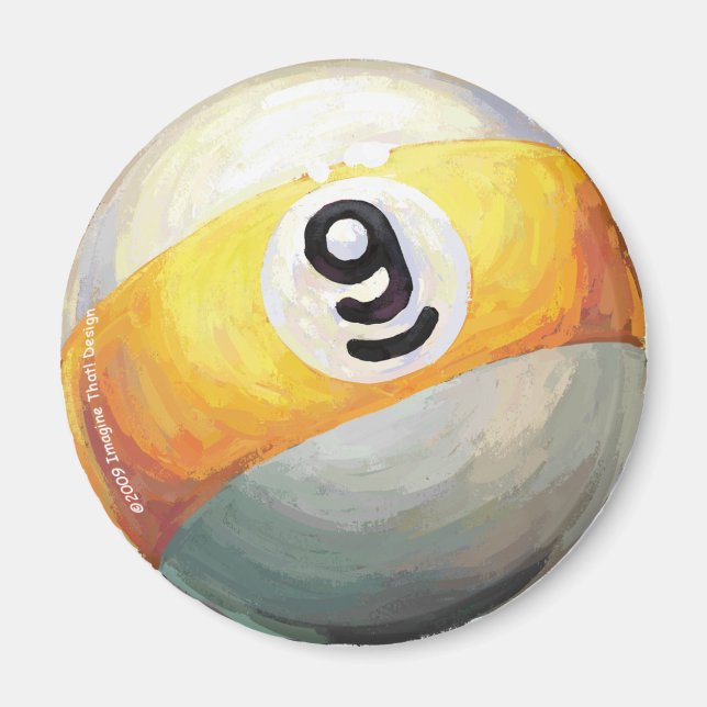 9 ball magnet (Front)
