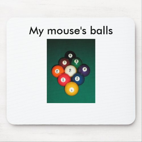 9 Ball Mouse Pad