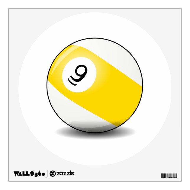 9 Ball Pool Wall Decal (Front)