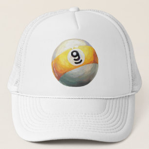 9 ball trucker hat