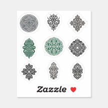 9 Celtic Designs-Cut Vinyl Sticker