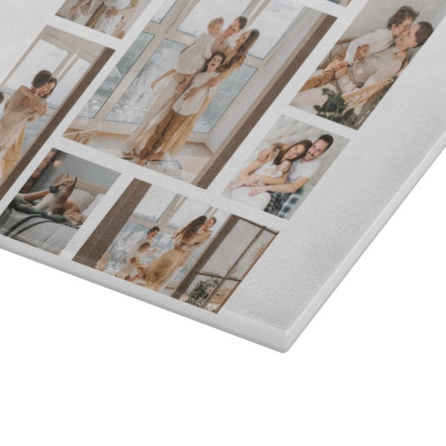9 Create-Your-Own Photo Collage Cutting Board (Corner)