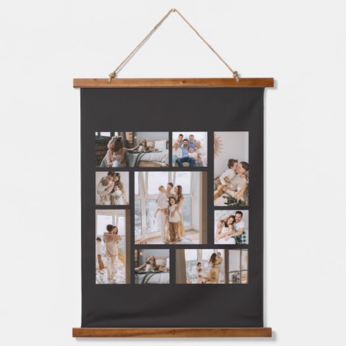 9 Custom Long Sleeve Photo Collage T_Shirts Hanging Tapestry