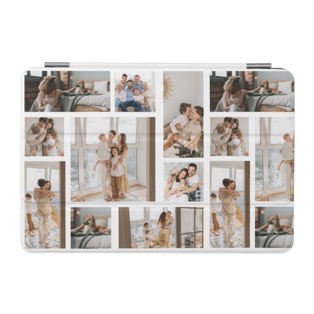 9 Custom Photo Collage  iPad Mini Cover (Horizontal)
