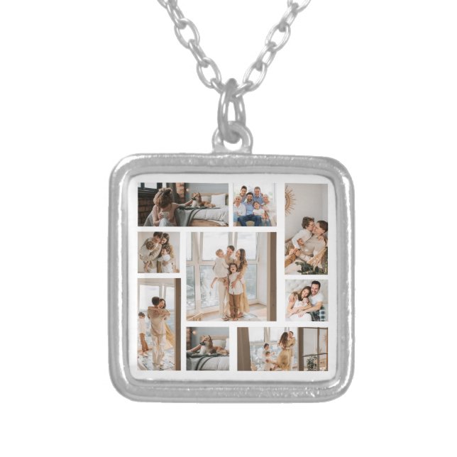 9 Custom Photo Collage Necklaces & Lockets (Front)