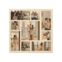 9 Custom Photo Collage Wood Wall Art