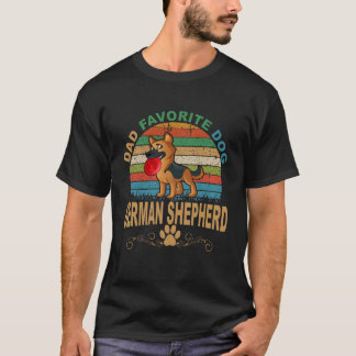 9 Dad Favorite Dog German Shepherd 444 T-Shirt