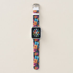 #9 Floral Pattern Apple Watch Band