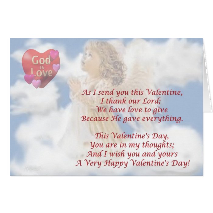 9. God Is Love   Religious Valentine Wish Design Cards