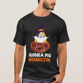 9 Guinea Pig Momster Pumpkin Monster Funny Hallowe T-Shirt