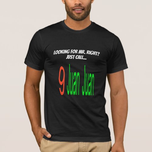 9 Juan Juan Singles T_shirt for Men