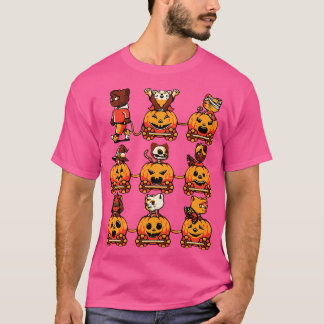 9 Lives Cat Halloween by Tobe Fonseca T-Shirt
