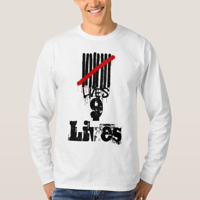 9 Lives Long Sleev T-Shirt (Front)