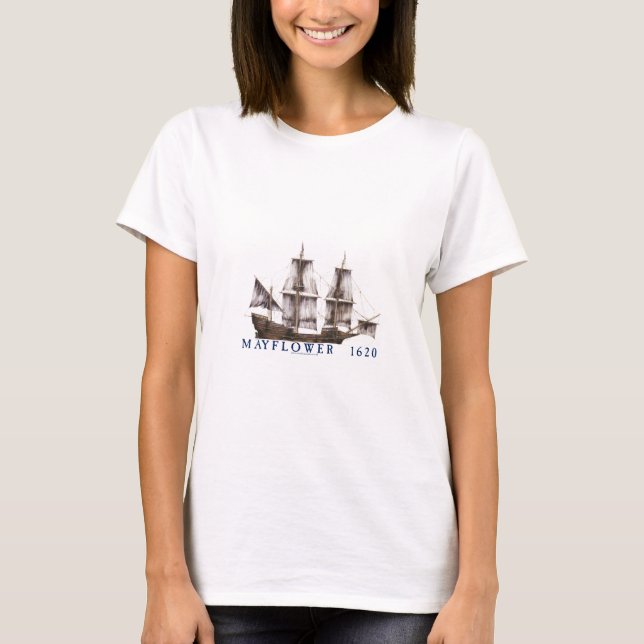 9 mayflower ship T-Shirt (Front)