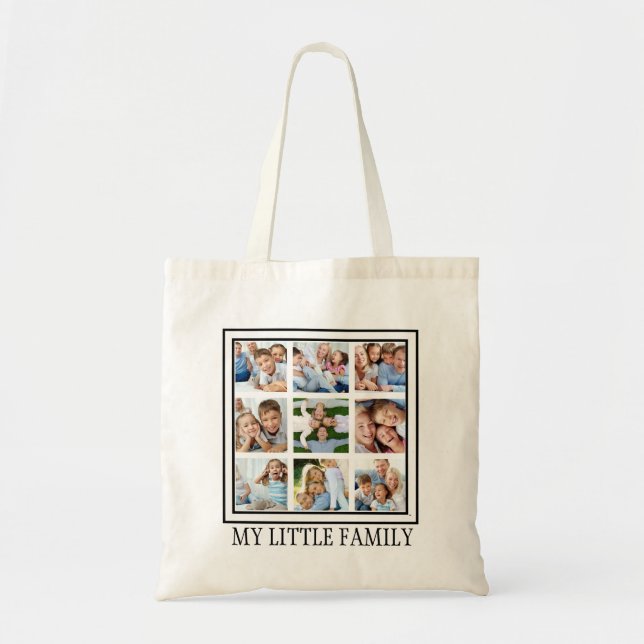9 Multi Family Photo Tote Bag (Front)