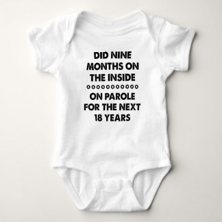 9 Nine Months On The Inside Parole Funny Romper