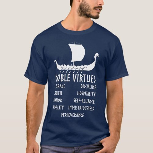 9 Noble Virtues Norse Mythology Nine Viking Virtue T_Shirt