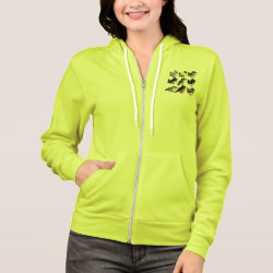 9 Northeast USA Backyard Birds Women's Bella+Canvas Full-Zip Hoodie