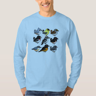 9 Northeast USA Backyard Birds T-Shirt