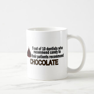 9 Out Of 10 Dentist Recommend Chocolate Coffee Mug