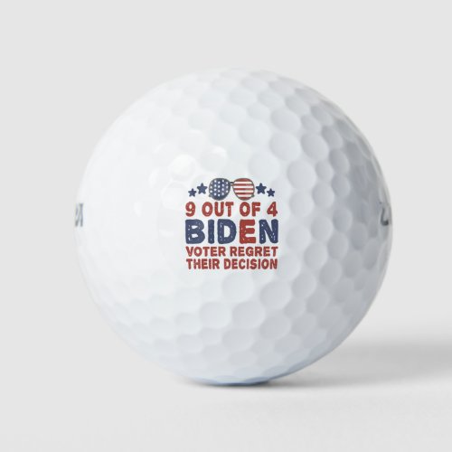 9 Out of 4 Biden Voters Regret Their Decision Gift Golf Balls