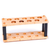 9 Pen Maple & Ebony Hardwood Office Display Stand (Front)