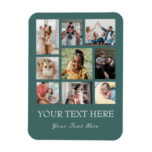 9 Photo Collage Flexible Photo Magnet