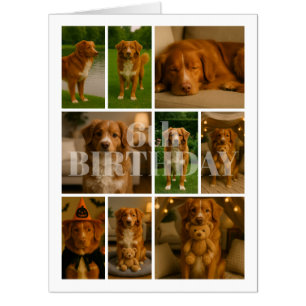 9 Photo Collage Huge Personalized One Of A Kind Card