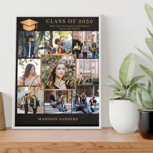 9 photo collage template graduate 