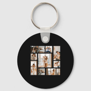 9 Photo Collage Template  Keychain