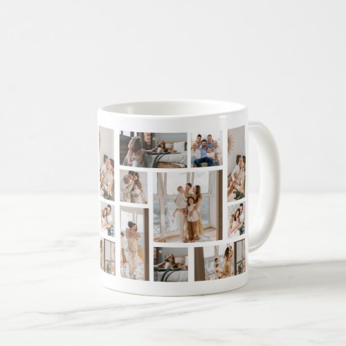 9 Photo Collage Template Personalize Coffee Mug