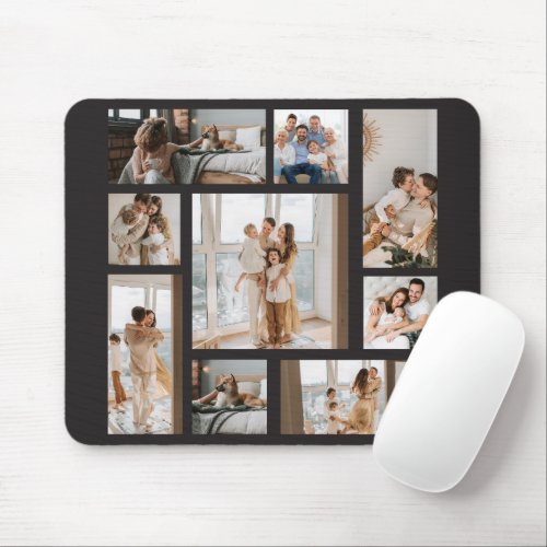 9 Photo Collage Template Personalize Mouse Pad