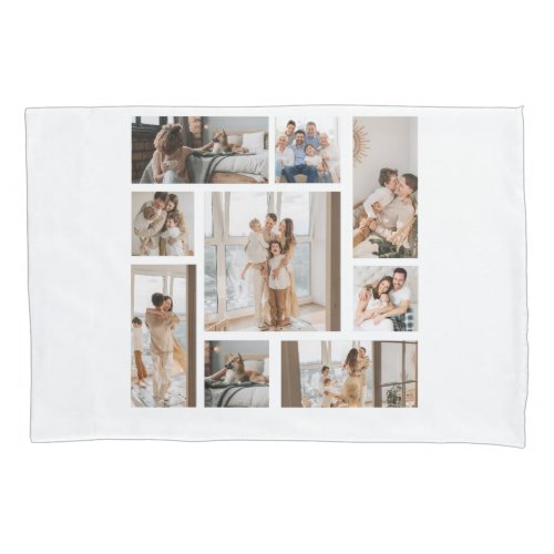 9 Photo Collage Template Personalize pillow case