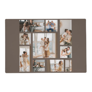9 Photo Collage Template Personalize Placemat
