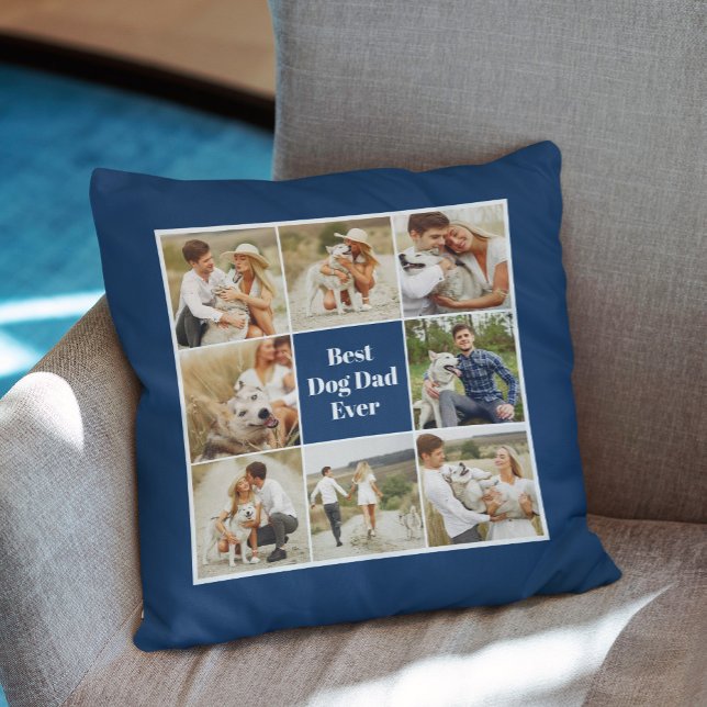 9 Photo Gallery Pet Lover's Personalized  Throw Pillow (Creator Uploaded)