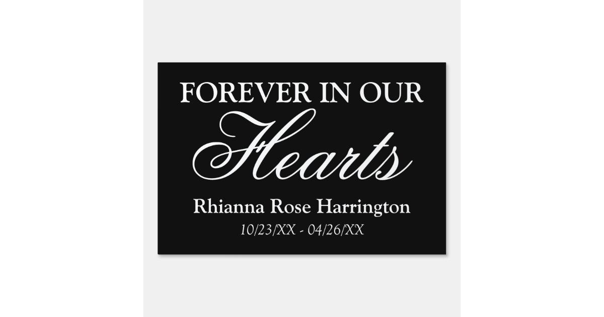9 Photo Memorial Remembrance Sign | Zazzle