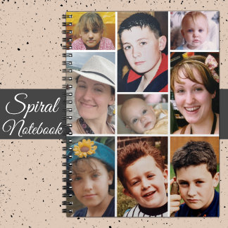 9 photo spiral notebook