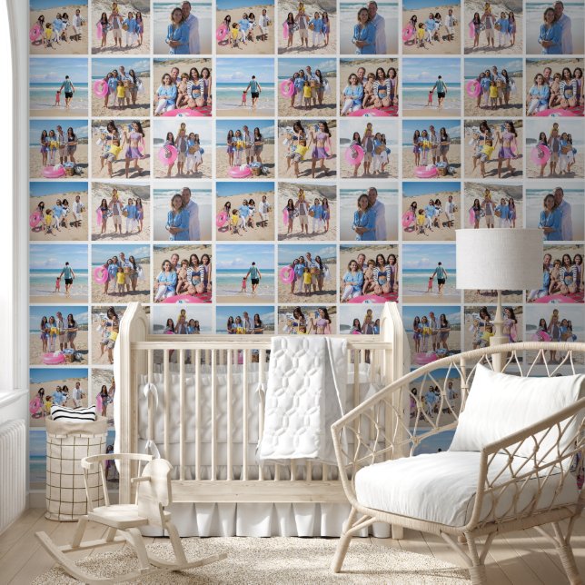 9 Photo Template Collage Personalized Wallpaper (Kids)