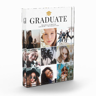 9 Photos White Graduation Photo Block