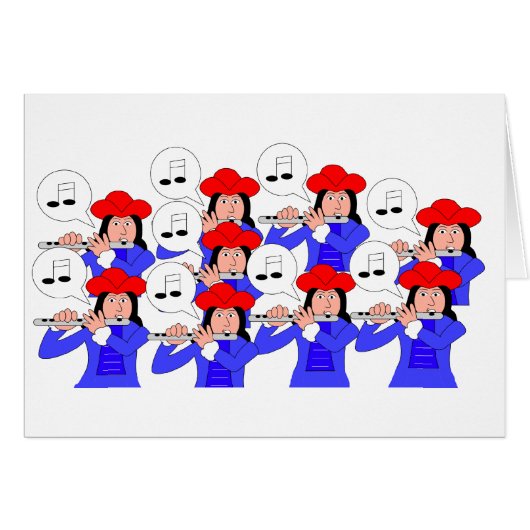 9 Pipers Piping Cards (Front Horizontal)