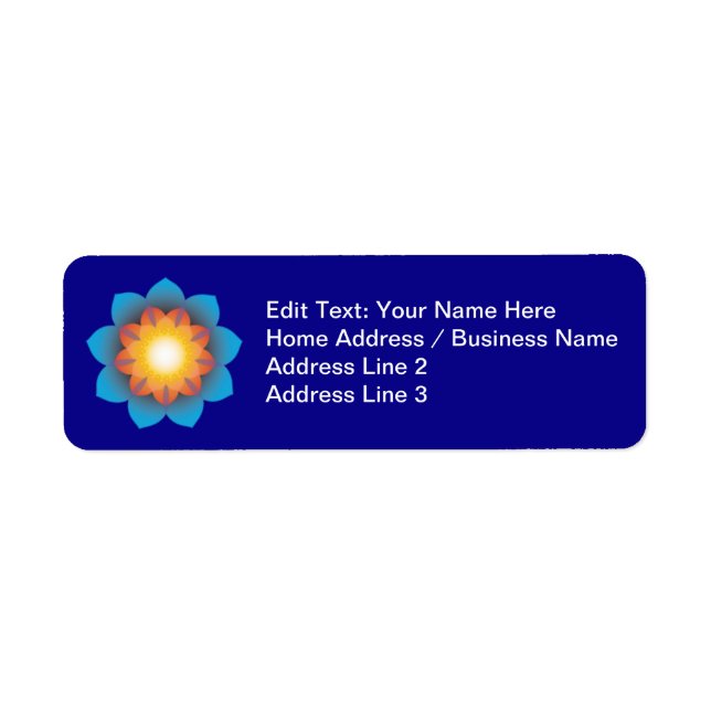 9-Point Lotus Flower Label (Front)